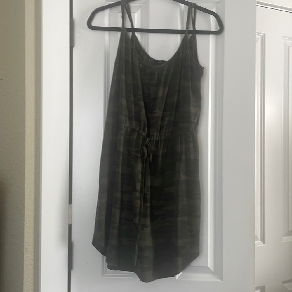 Sanctuary Camo Green summer Dress Small